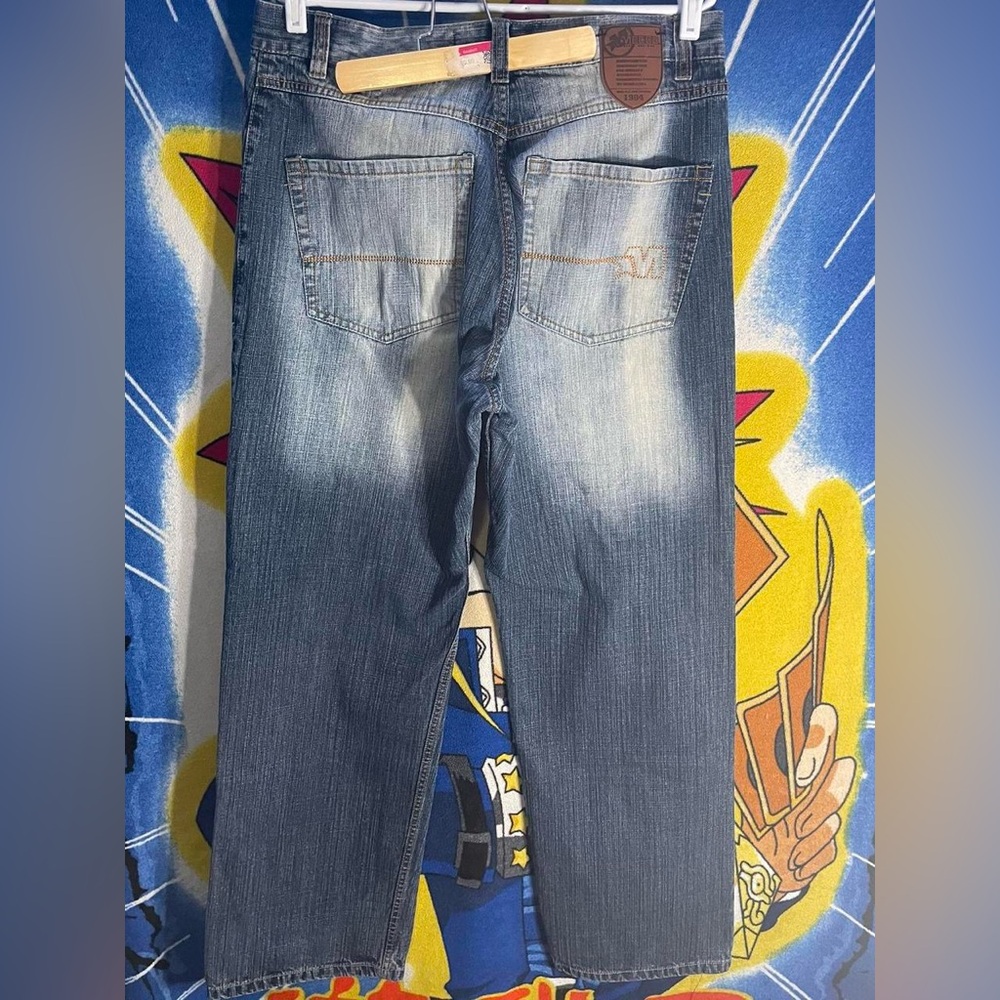 Y2K 2000s Baggy Southpole Wash Mecca Jeans